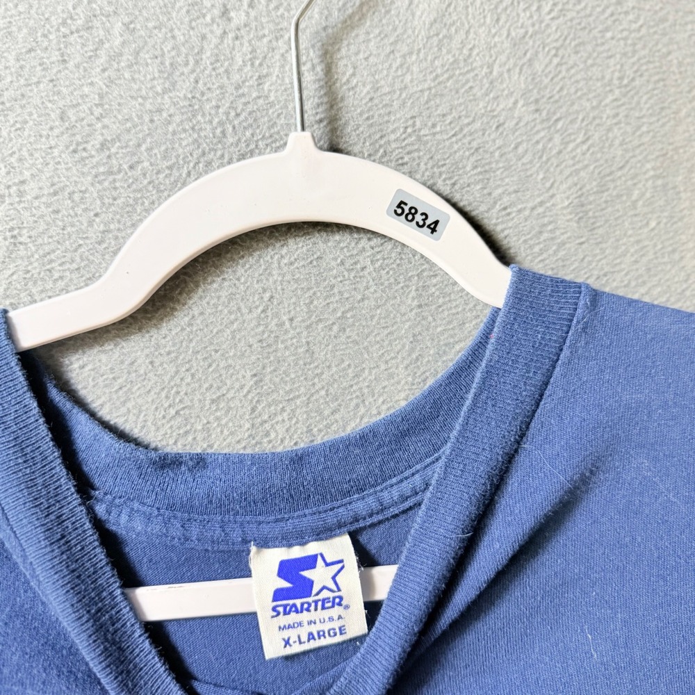 Vintage Starter Emmitt Smith Emmitt Zone Blue Graphic T-Shirt Mens XL USA Made - Picture 3 of 6